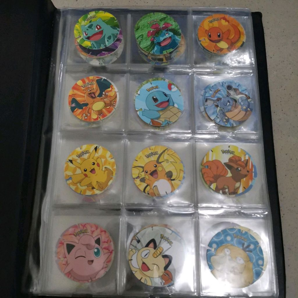 Pokemon Tazos lengkap 100/100 + Album