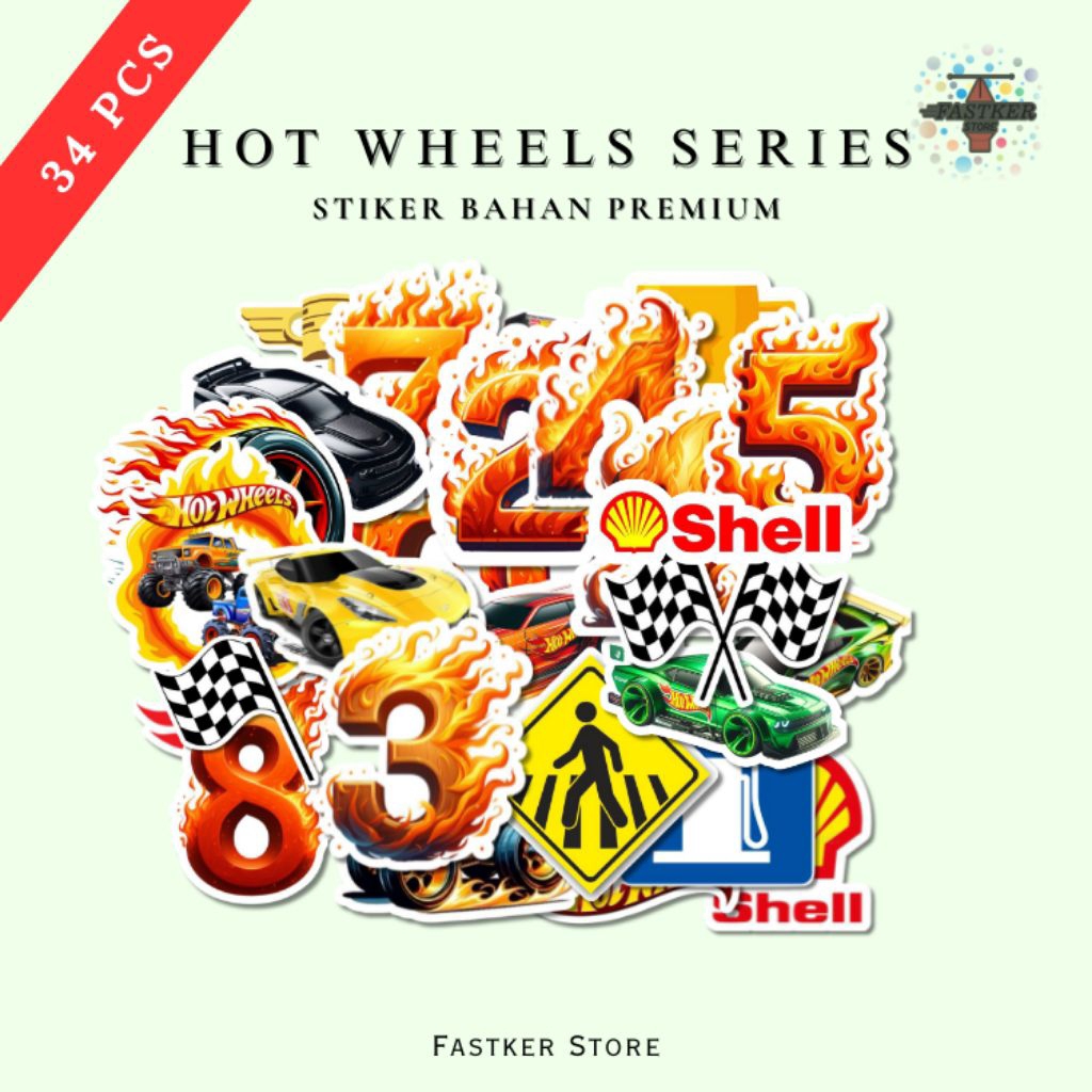 

Stiker Hotwheels Series | Desain keren kece - Tahan air - Tidak mudah luntur | Fastker 1001
