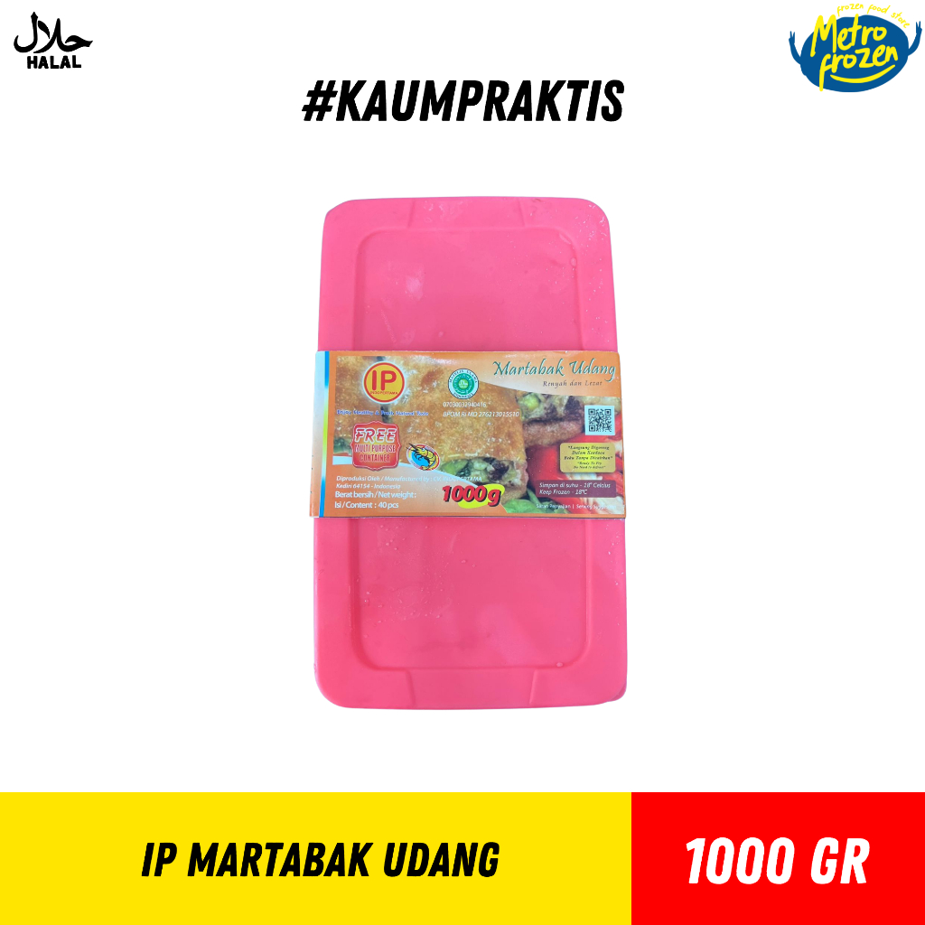

IP Martabak Udang 1kg //cemilan renyah dan lezat //martabak udang mini