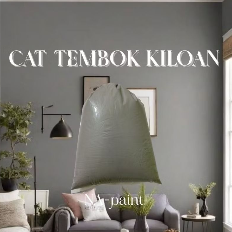 NA - Paint | Cat Tembok Kiloan Kualitas Super Warna Abu  | 1 kg  (815)