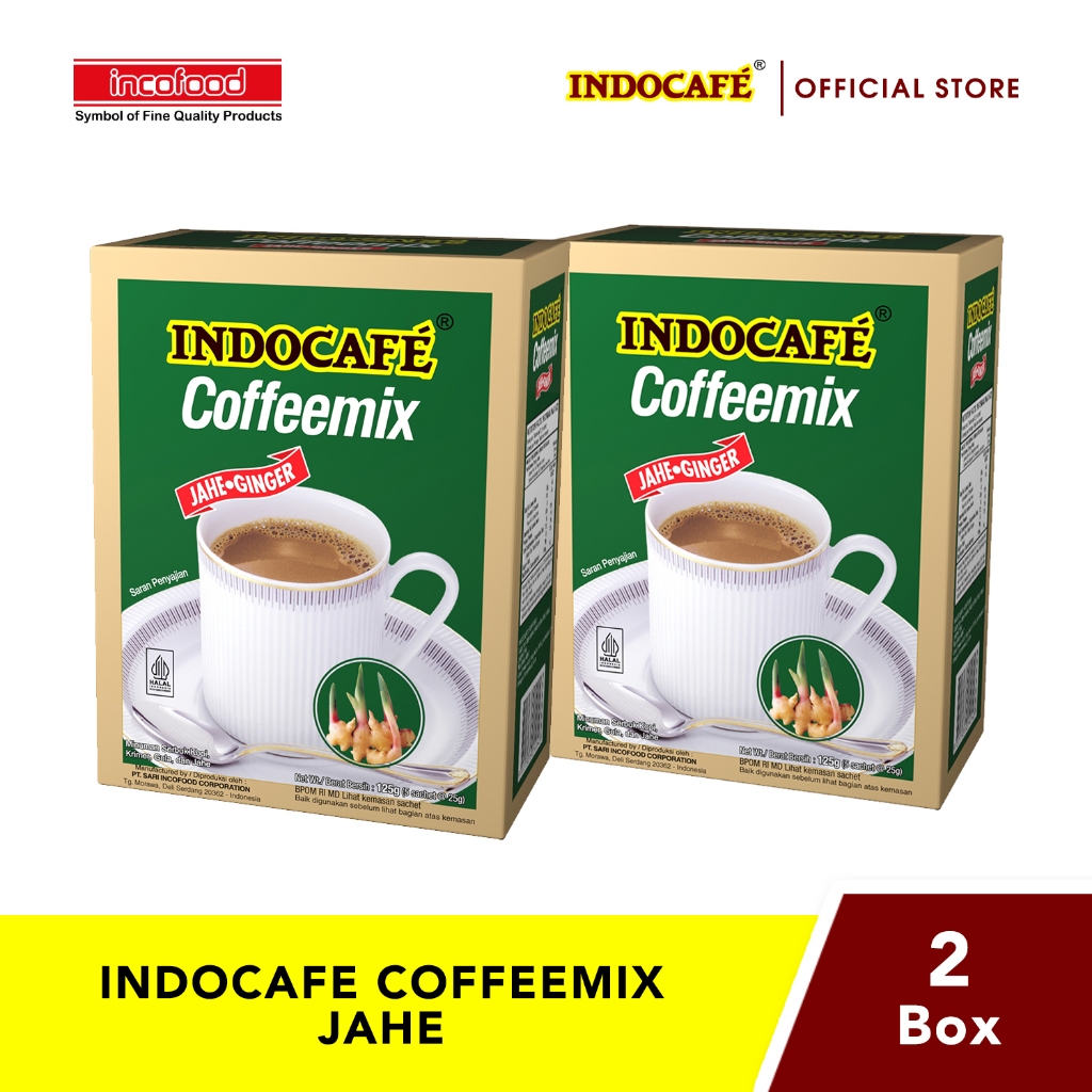 

2 Kotak Indocafe Coffeemix Jahe (5 sachet)
