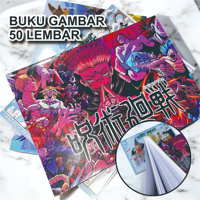 

BUKU GAMBAR 50 lembar, sketchbook 50 lembar hardcover, tebal kertas 150gsm putih bersih