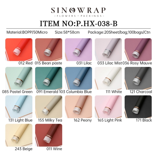 

KERTAS BUNGA HXWD-38 1 PACK=20 LEMBAR / FLOWERS WRAP WATERPROOF / KERTAS BUNGA ANTI AIR / FLOWERS BOUEQUET