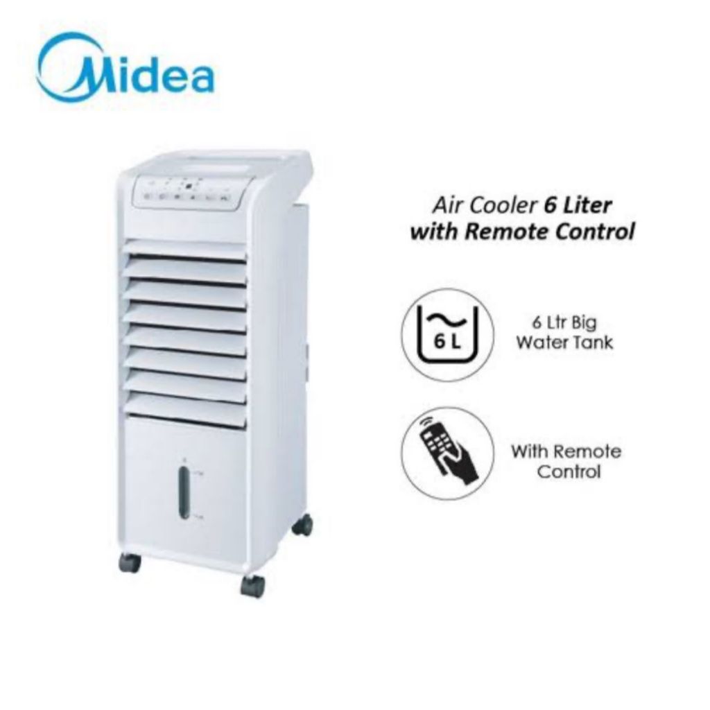 (Unit Eksdisplay)Midea Air Cooler 6.0 Liter AC100-A (W/B)