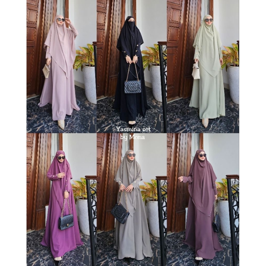 Yasmina set knit BY MONA SYARI GAMIS SET