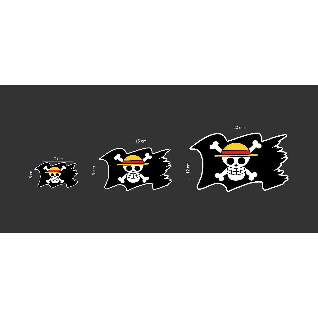 STIKER ONE PIECE | STIKER CUTTING BENDERA ONE PIECE | stiker one piece | ONE PIECE