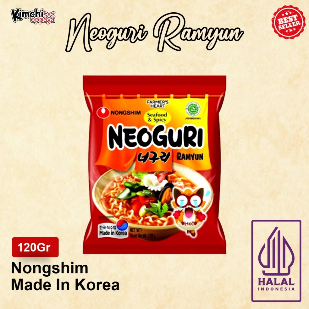 

Neoguri Ramyn 120 Gr Halal Import Korea Original