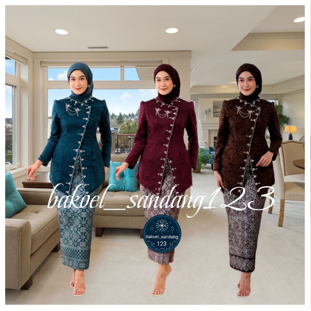 Wtc - Set Kebaya Janggan Kebaya Modern Kebaya Lamaran Kebaya Wisuda