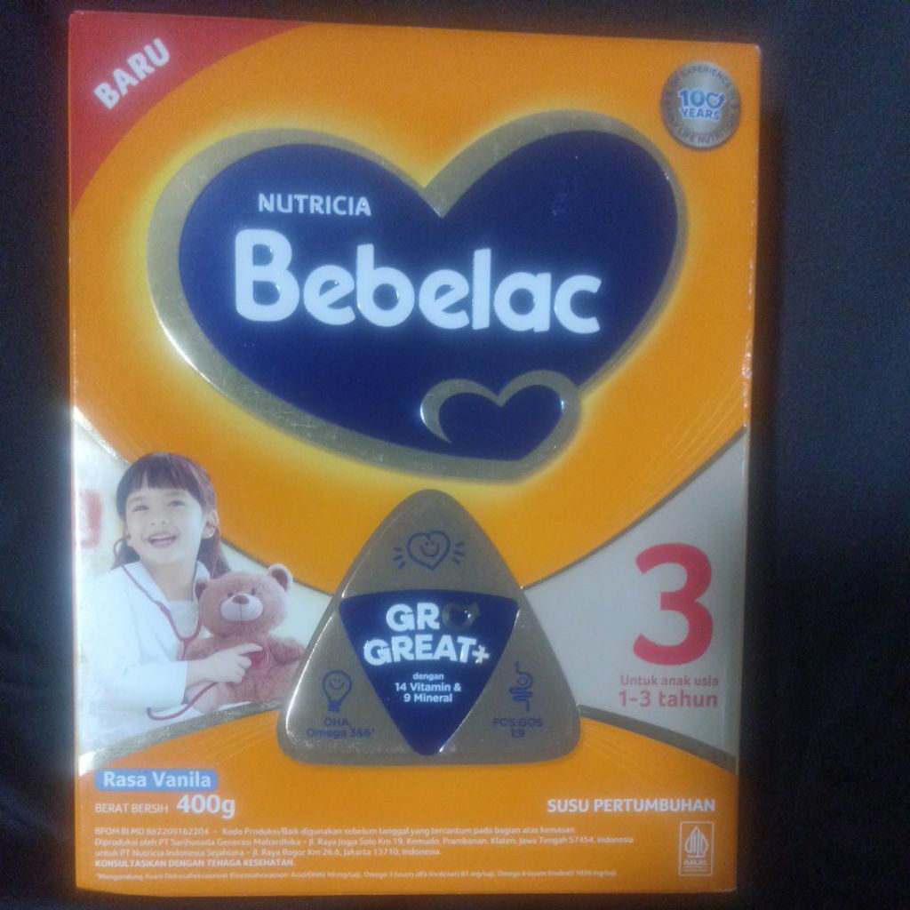

Bebelac 3 Rasa Vanila 400gr Ex 11/26