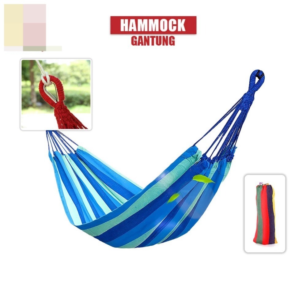 KLIKIN Hammock Rainbow C1228 Ayunan Pohon Gantung Kain Single Series Camping Hiking Outdoor