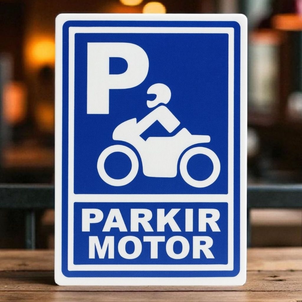

sign / rambu parkir motor bagus agar tertata rapi