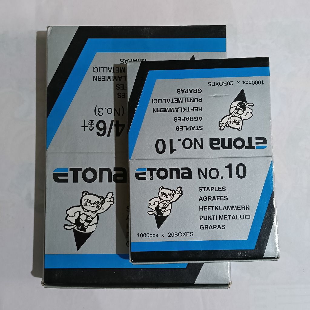 

ISI STAPLES ETONA 1 PAK (20 BOX KECIL)