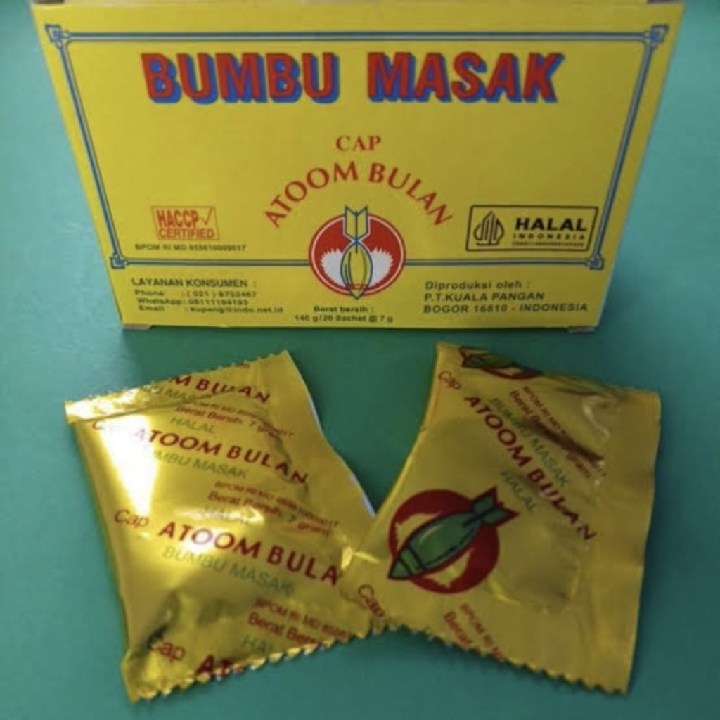 

Bumbu Masak Cap Atom 1 kotak (20 sachet)