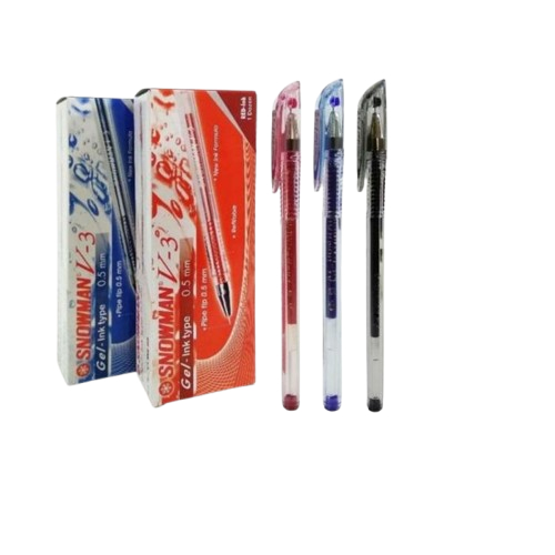 

Snowman Pulpen Bolpen Gel V3 V-3 0.5mm (1 Pack isi 12)