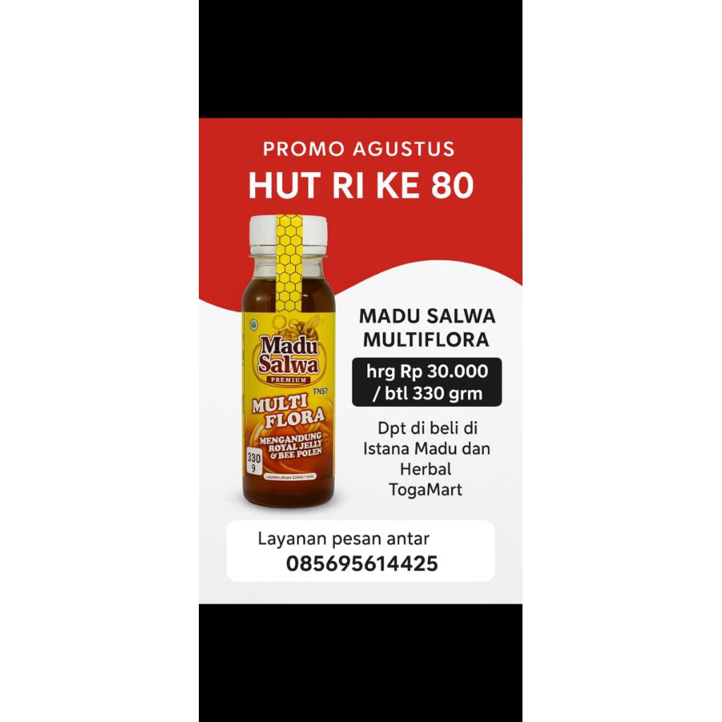 

Madu Multiflora Spesial Promo Agustus