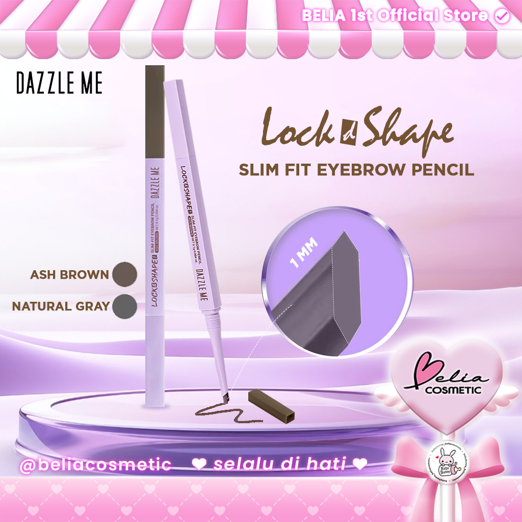 ❤ BELIA ❤ DAZZLE ME Lock & Shape Slim Fit Eyebrow Pencil | Pensil Alis Diamond Tip
