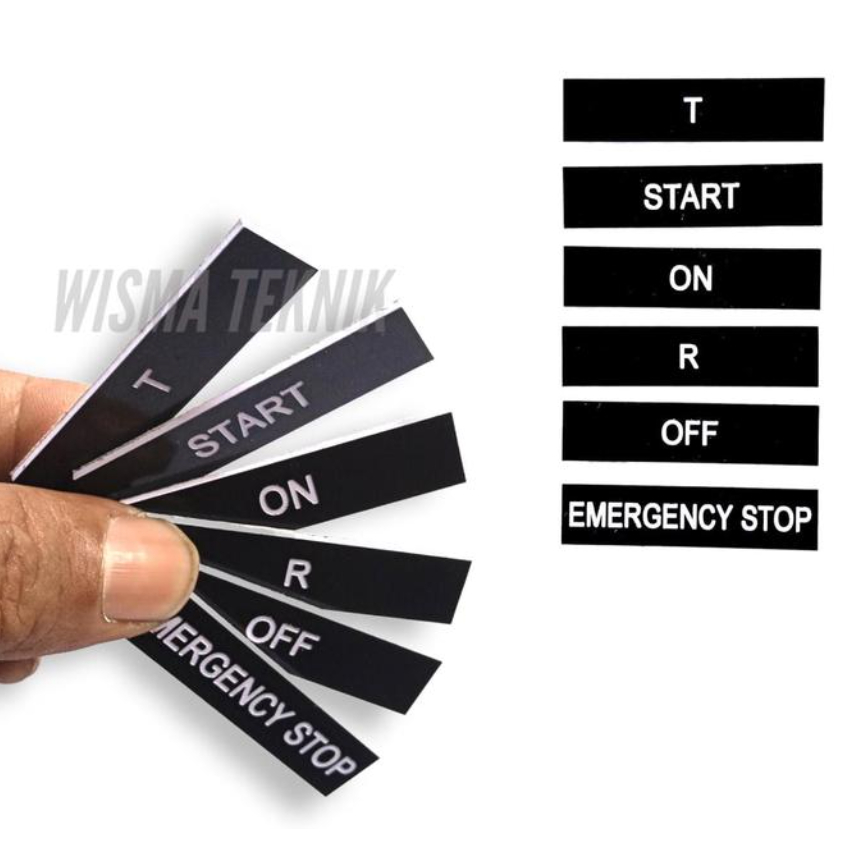 Nameplate Metal Panel Listrik WISTRA NPL1250