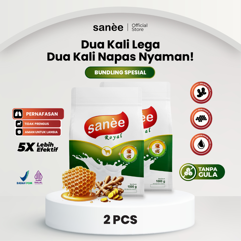 

Susu Kambing Etawa Bubuk 1Kg Royal Paket 2 Sanee