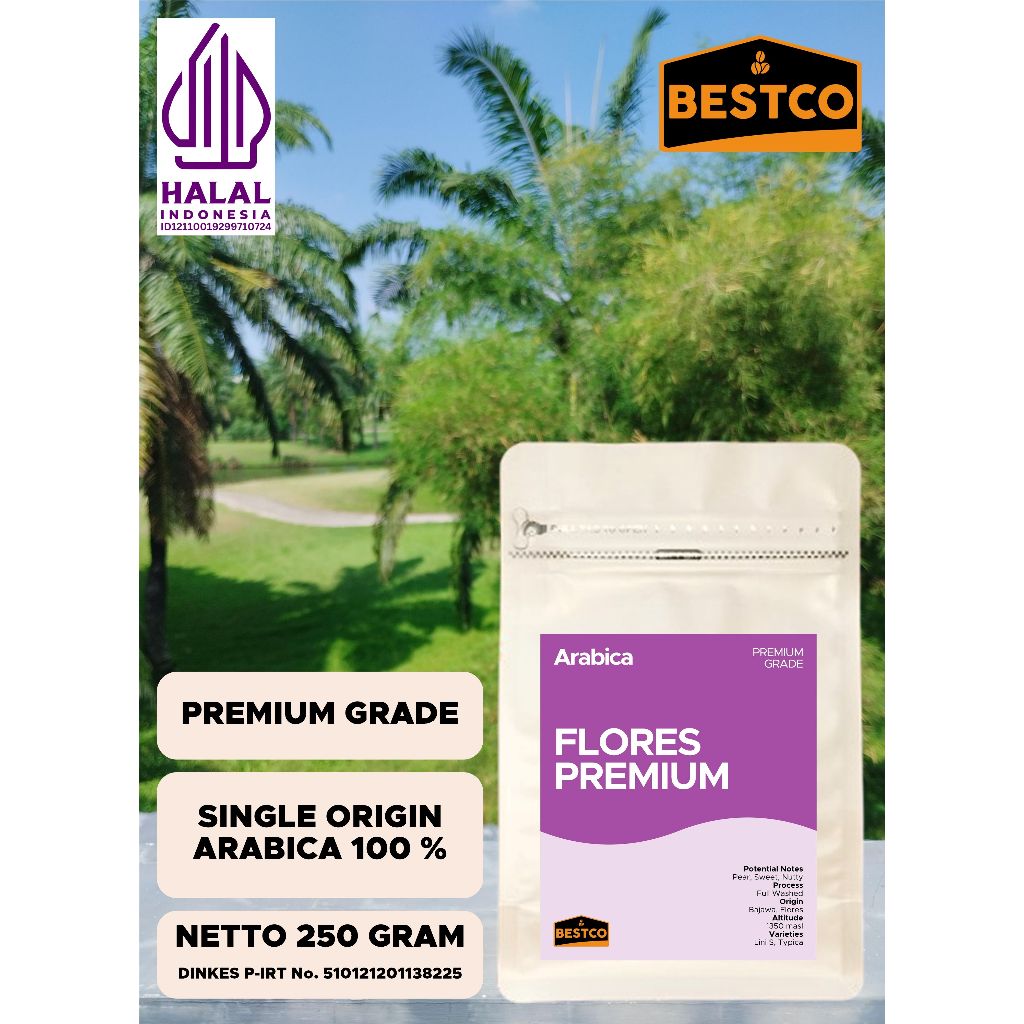 

Kopi Bestco Premium Arabica Flores 250 gr