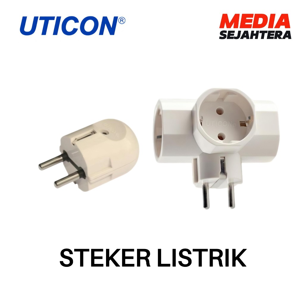 STEKER ARDE UTICON / COLOKAN LISTRIK / COLOKAN T LISTRIK / STEKER T ARDE