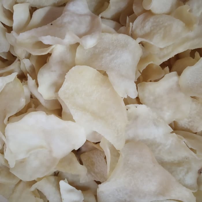 

free packing ! 500 gram krupuk gadung mentah asli kediri krecek gadung murah