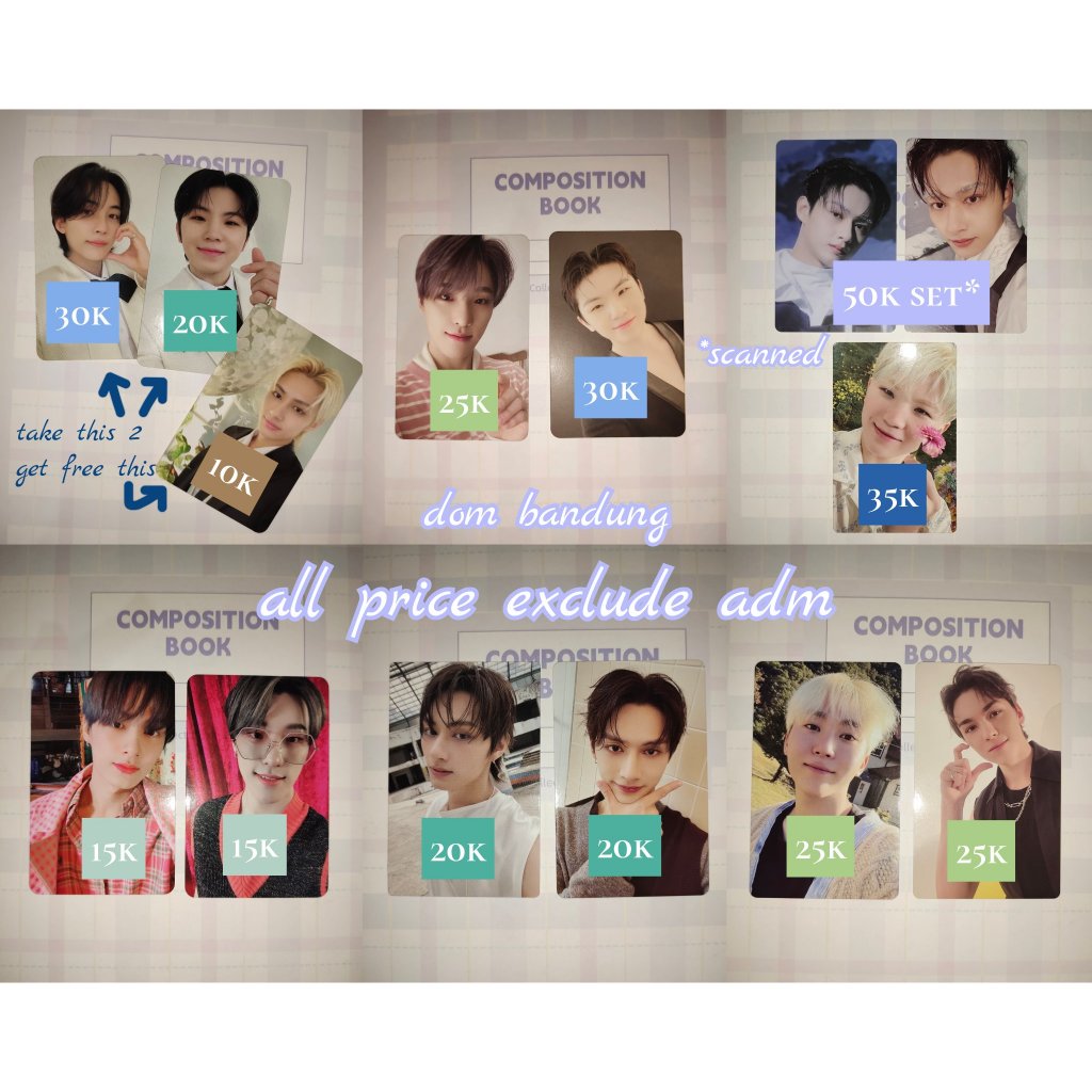 PC WOOZI SEVENTEEN FML FTS YC