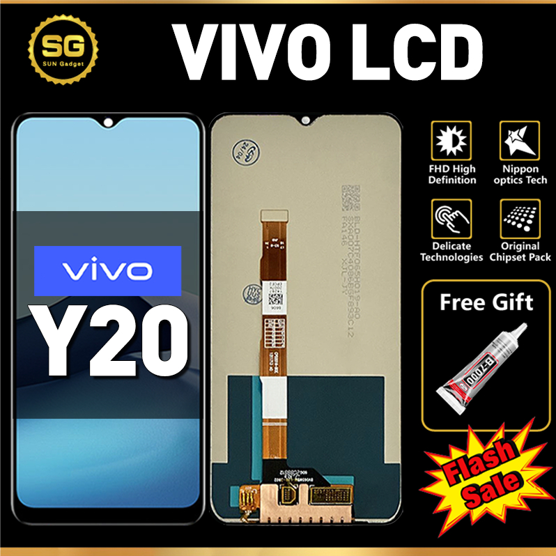 ORI LCD VIVO Y20 LCD HP VIVO Y20S / Y20SG Original Fullset Asli For Glass Touch Screen Digitizer
