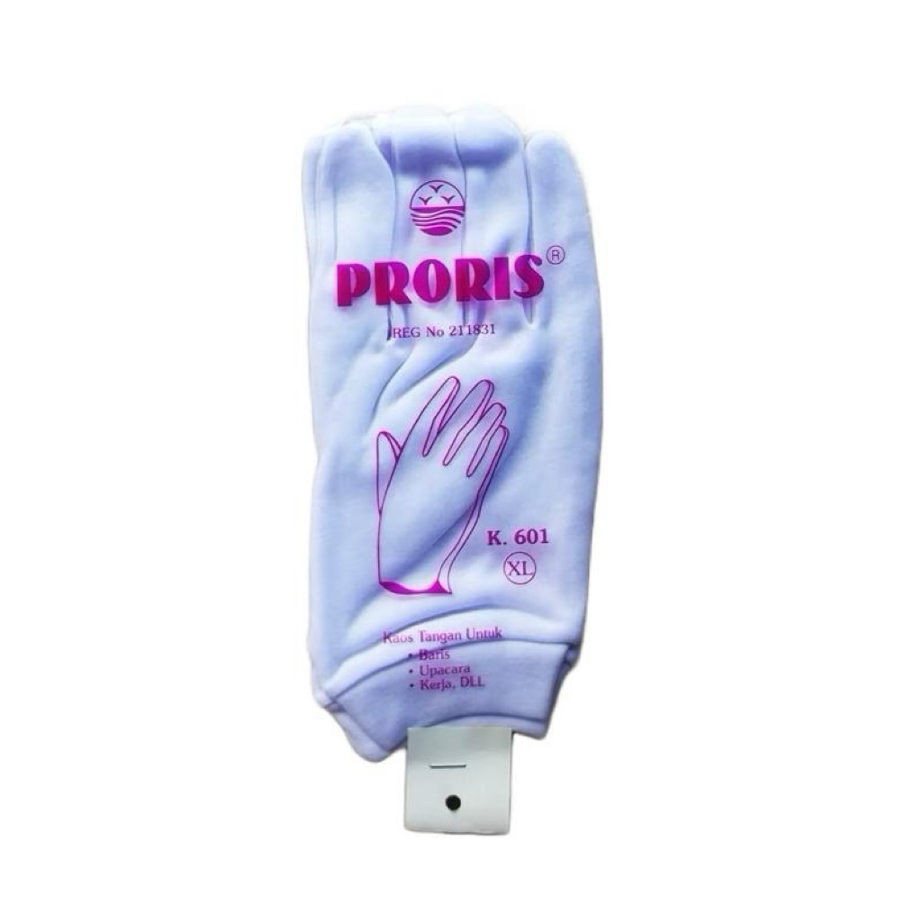 Sarung tangan pria proris putih karet S-XL / sarung tangan pengantin / sarung tangan paskibraka