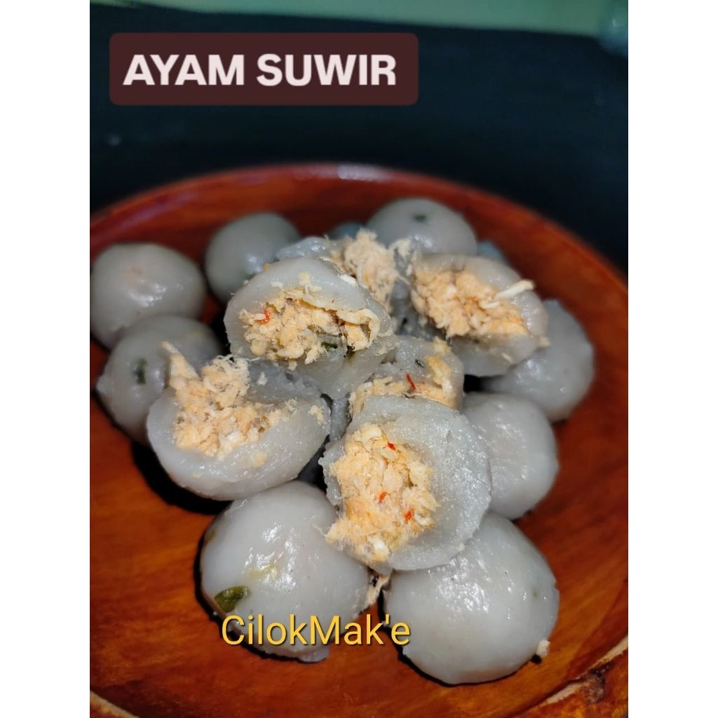 

CILOK MAK'E ISI AYAM SUWIR ISI 30, 60 DAN 90 PLUS SAOS PEDAS