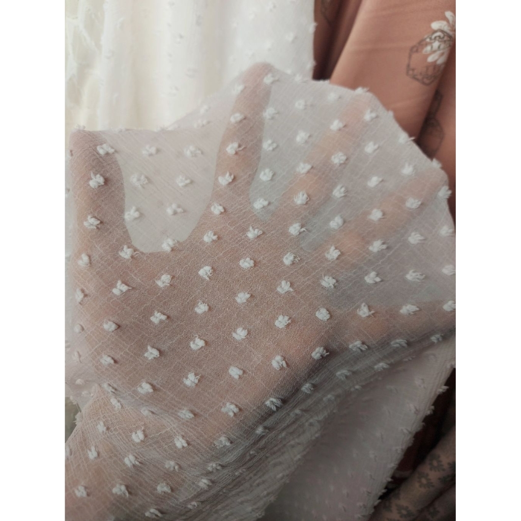 kain sifon ceruti rubiah  - kain sifon motif rubiah  - kain sifon rubiah premium- sifon motif (BW)ty