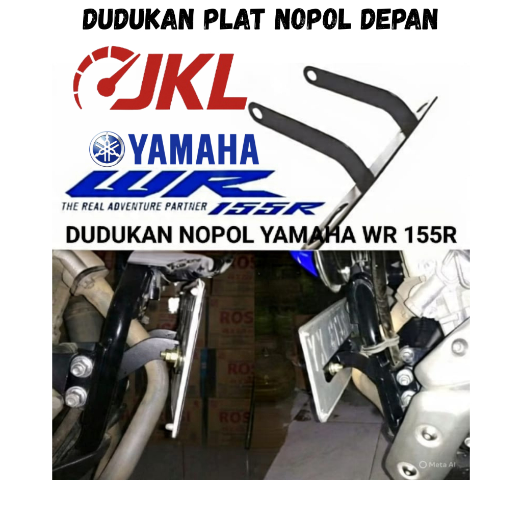 Dudukan Plat Nomor Depan Yamaha WR155 / Dudukan Plat Nomor WR155