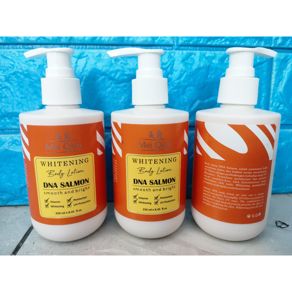 Mei Qian Body Lotion Dna Salmon 250 ml / Handbody DNA Salmon