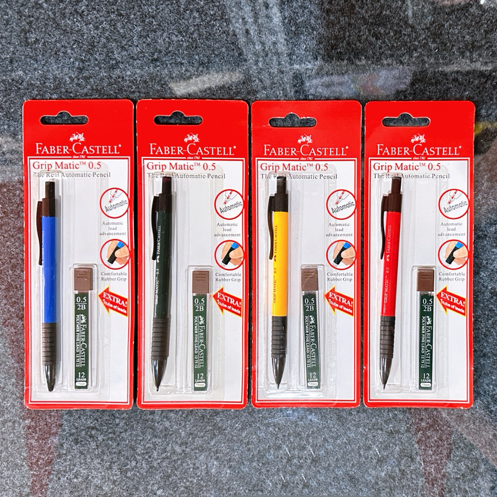 

Pencil Pensil Mekanik FABER CASTELL Grip Matic 0.5 [1 SET]