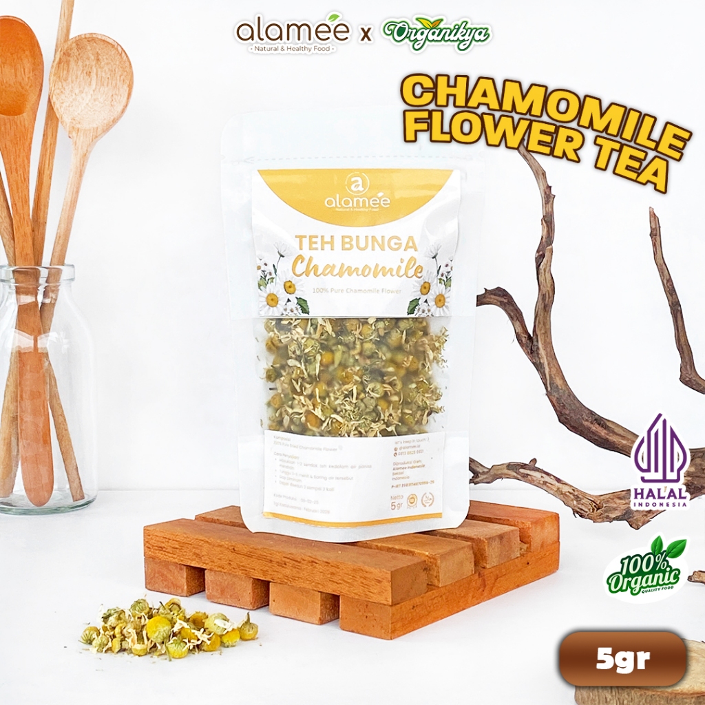 

Teh Chamomile Camomile Tea Flower Anti Insomnia Relaksasi Kamomile Anxiety 5G organikya