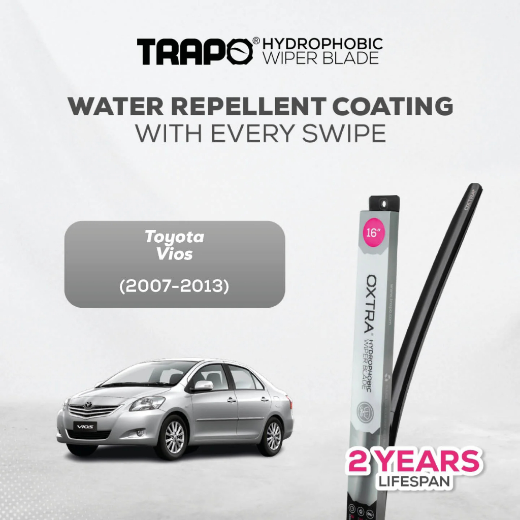 Wiper Mobil Trapo Hydrophobic Wiper Blade Toyota Vios (2007-2013) Wiper Toyota Vios