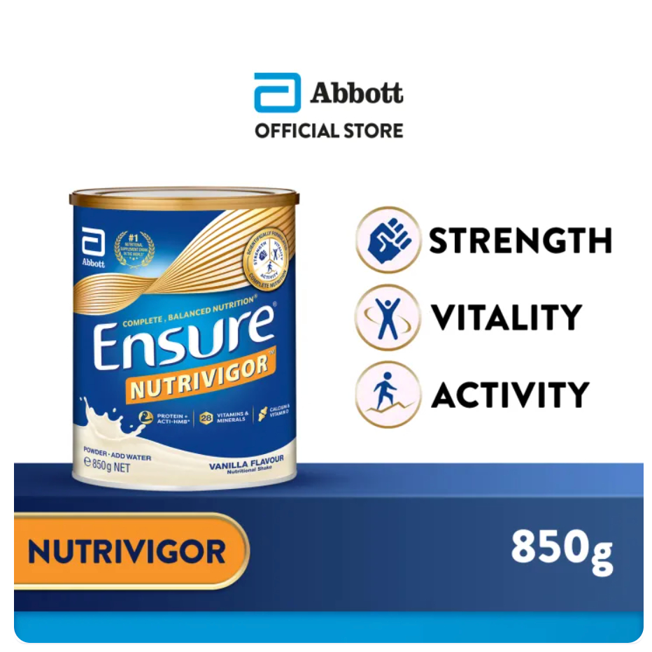

Abbott Ensure NutriVigor Adult Milk Formula Vanilla 850g SINGAPORE
