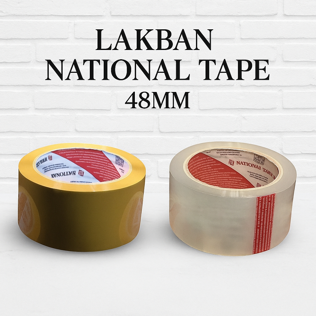 

LAKBAN NATIONAL TAPE 48MM ISOLASI BENING COKLAT MURAH TAHAN LAMA