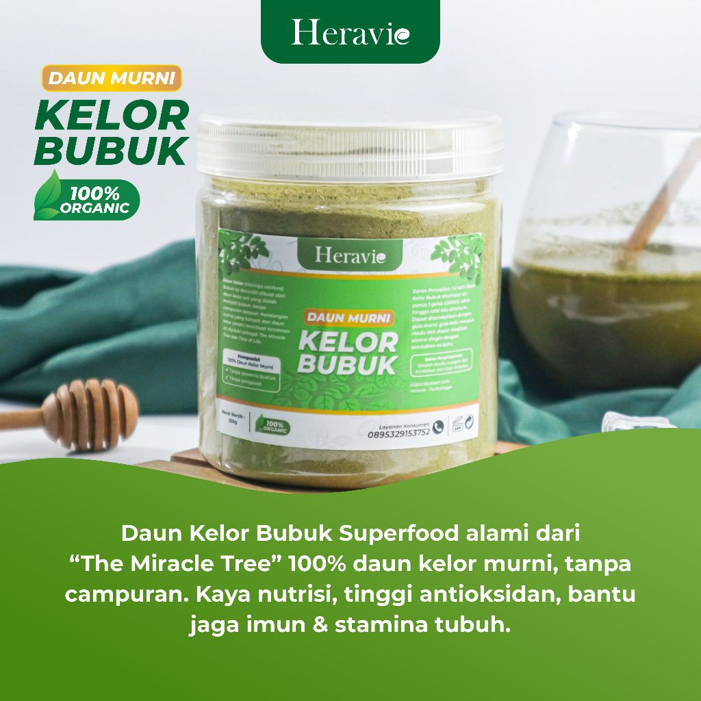 

Bubuk Daun Kelor Moringa Powder Original Isi 250 Gram