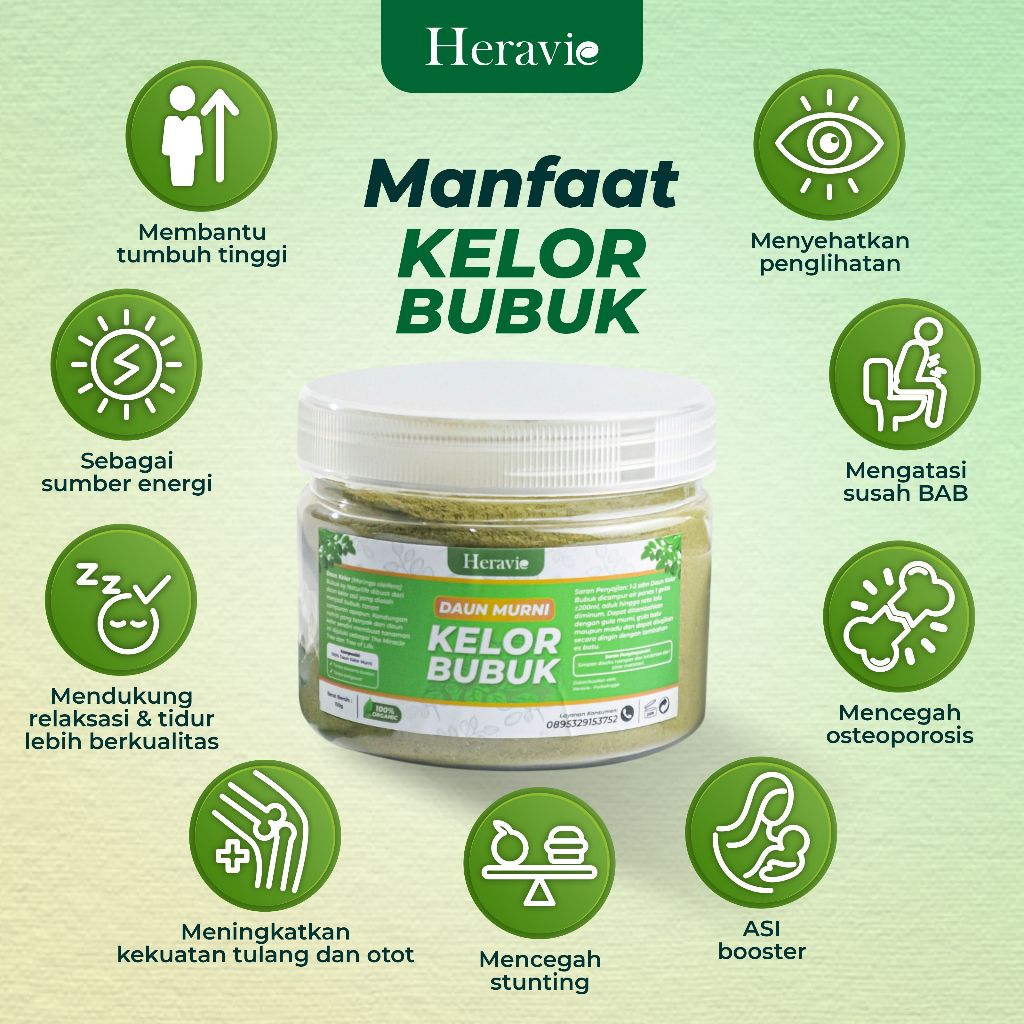 

Bubuk Daun Kelor Moringa Powder Original Isi 150 Gram