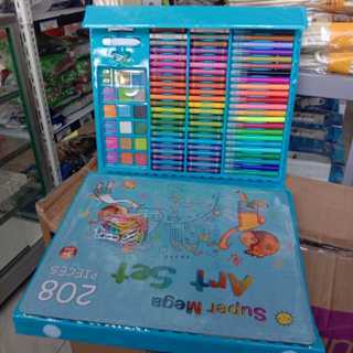 

ART SET Crayon Set 208 dan 86 PCS – Alat Gambar Anak, Koper Lucu Karakter Kartun