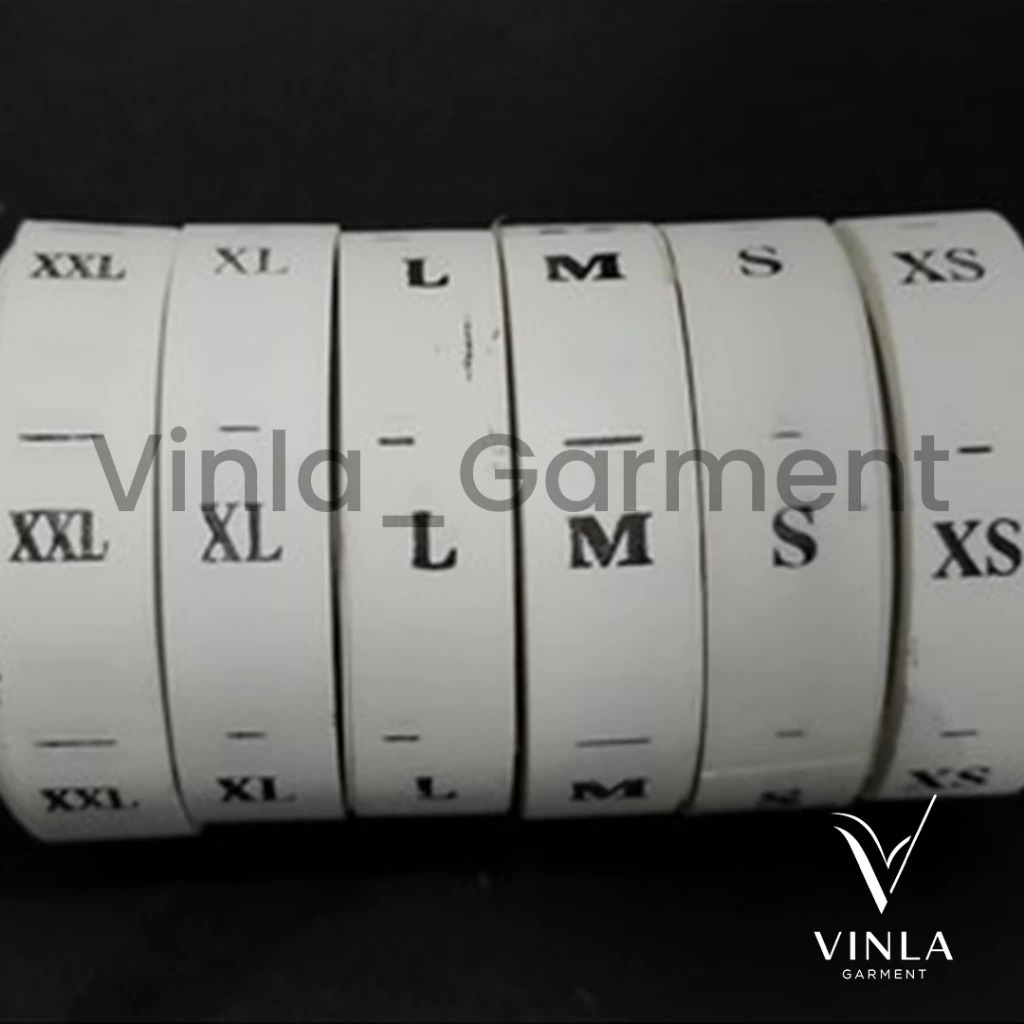 

TERMURAH!| COD | Pita Label Size Huruf Sablon Putih / Size Sablon satuan