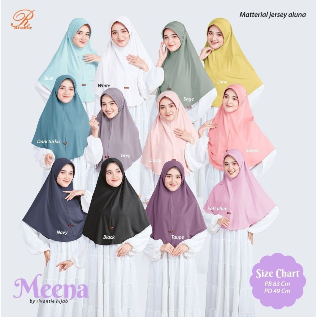 bergo meena Rivantie || meena Rivantie|| bergo Rivantie|| bergo rumahan || bergo daily || hijab berg