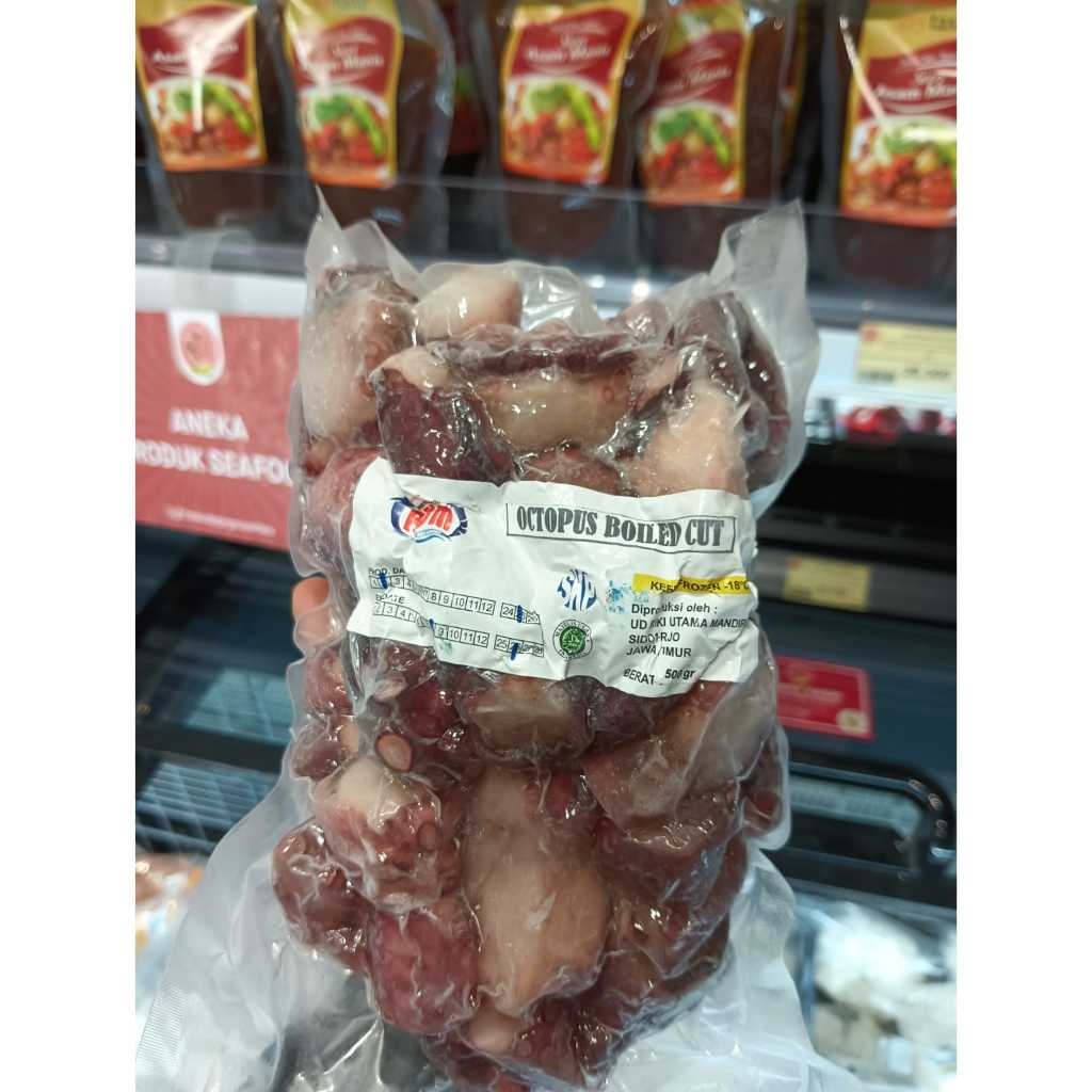 

OCTOPUS BOILED CUT 500G | GURITA