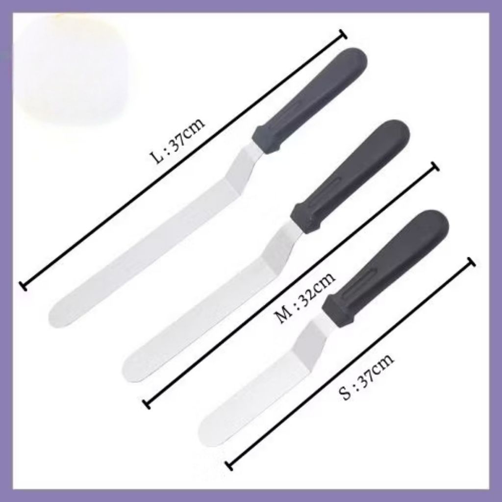 Pisau Poles Butter Cream/Spatula Poles Cake/Butter Knife Cake/Spatula Dekor Kue
