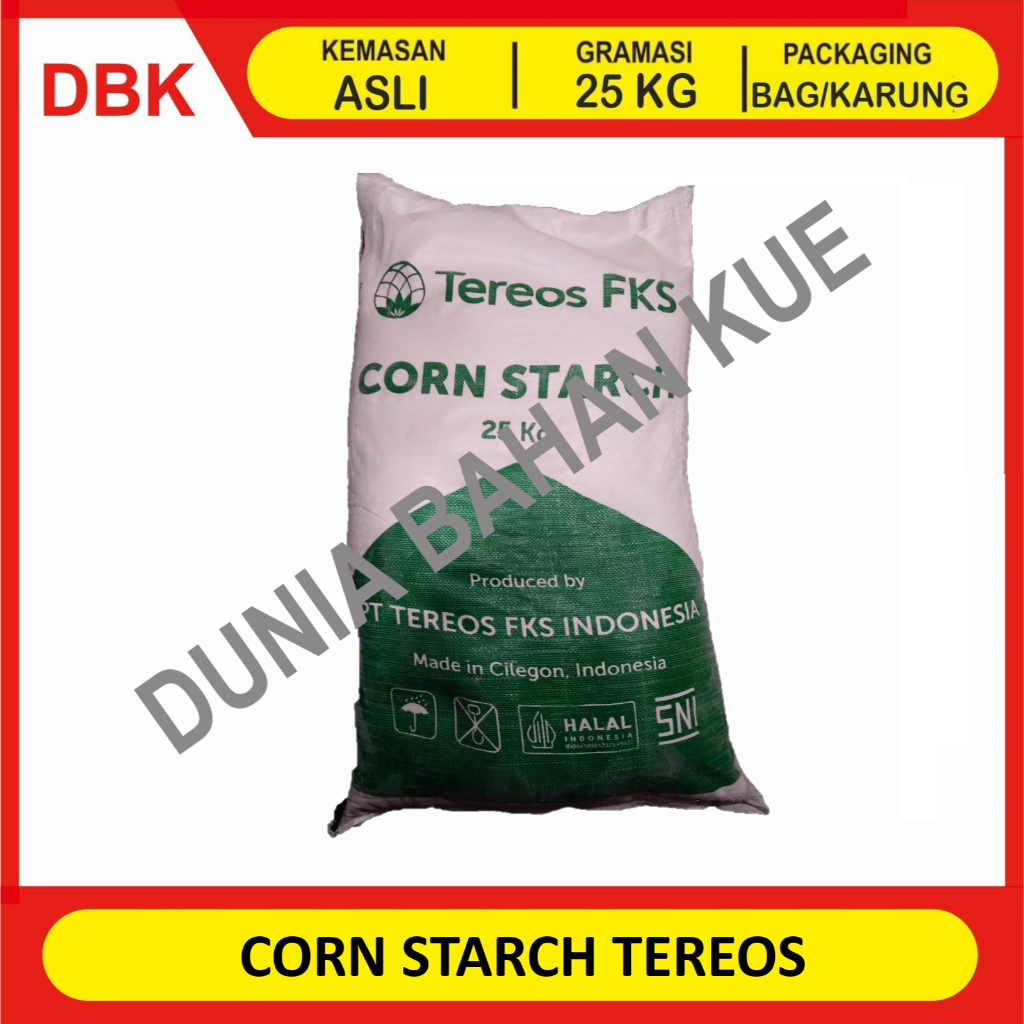 

(KHUSUS INSTANT/GOSEND) TEREOS CORN STARCH TEPUNG MAIZENA / TEPUNG PATI JAGUNG TEREOS - 1 BAG 25 KG