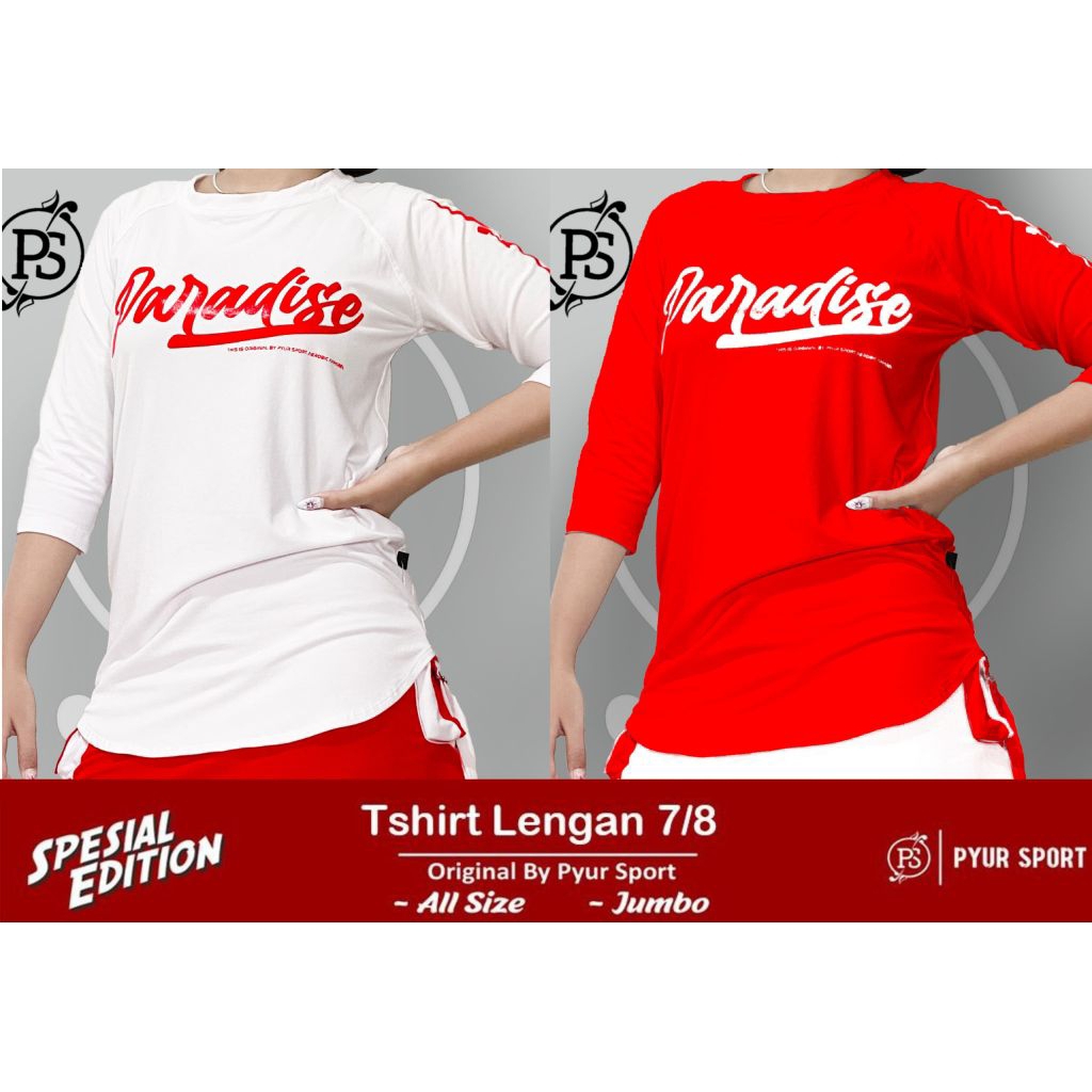 Pyursport kaos senam Merah Putih 7/8