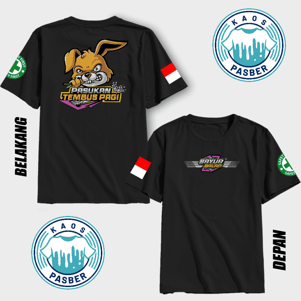 Kaos sayur balap new artikel V2 kaos driver terbaru bisa COD