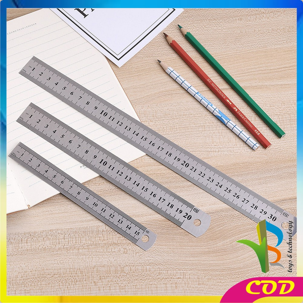 

EC RB-A107 Penggaris Besi 50CM Stainless Steel Ruler / Penggaris Serbaguna Perlengkapan Sekolah / Mistar Besi Alat Ukur Multifungsi