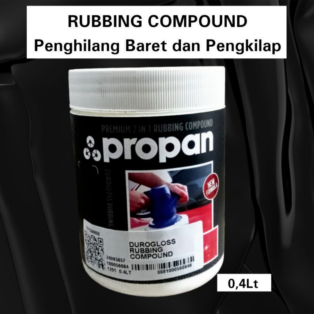 Penghilang Baret dan Pengkilap Bodi Motor Mobil Tebeng Plastik Duragloss RUBBING COMPOUND PROPAN Men