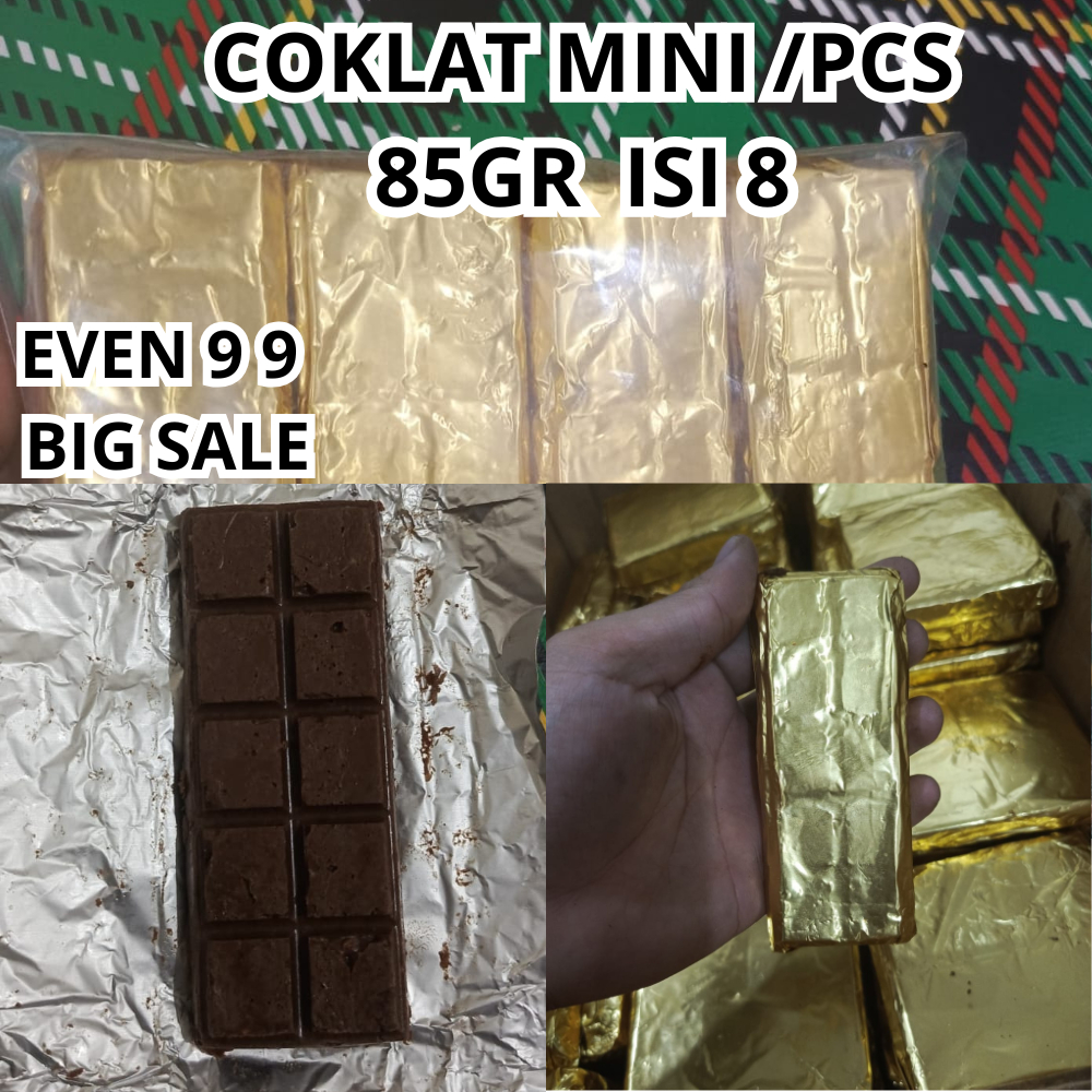 

Coklat kemasan mini isi 8 berat /pcs 85gram
